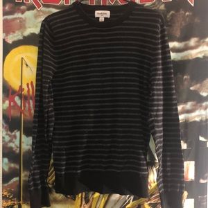 Dark Black & Gray striped sweatshirt